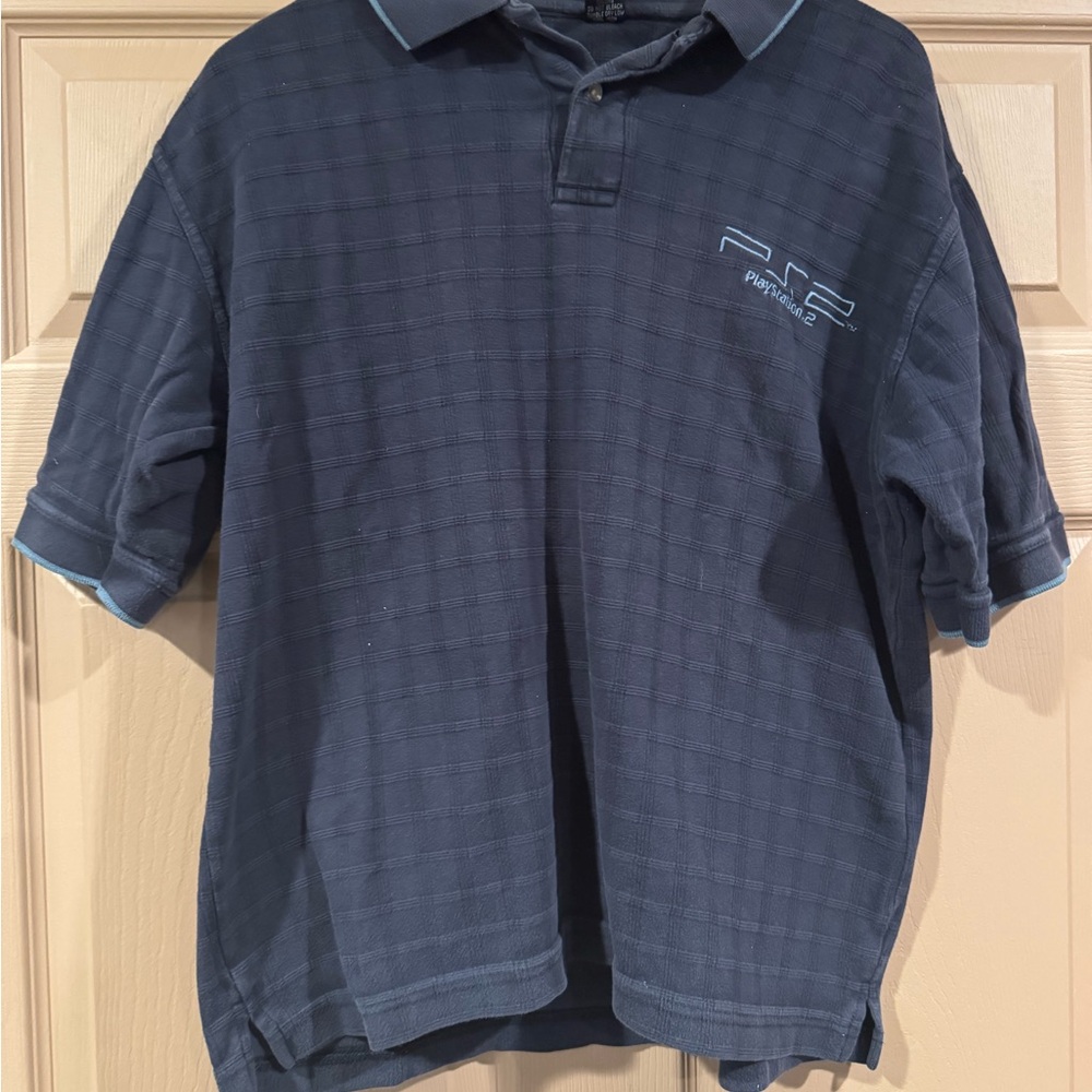 Playstation 2 Men's Navy Polo Shirt